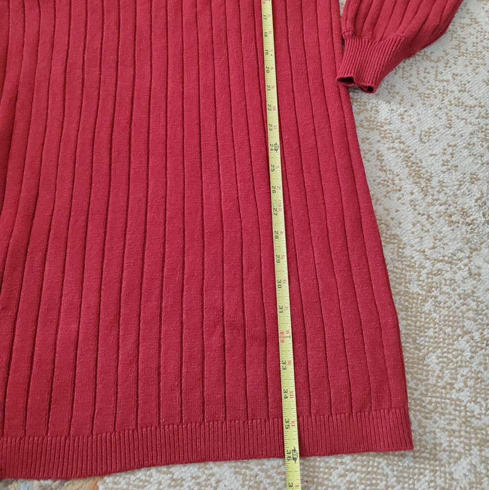 PRETTYGARDEN NWT Ribbed Sweater Dress L - Picture 6 of 9